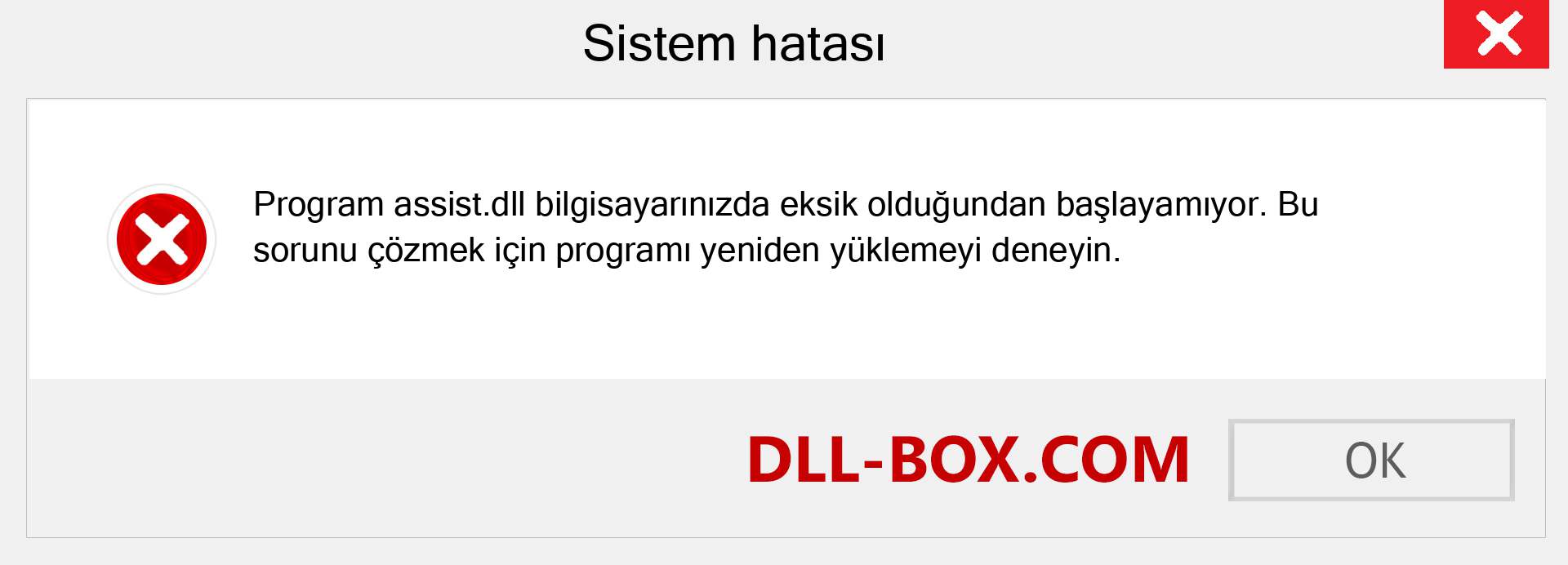 assist.dll dosyası eksik mi? Windows 7, 8, 10 için İndirin - Windows'ta assist dll Eksik Hatasını Düzeltin, fotoğraflar, resimler